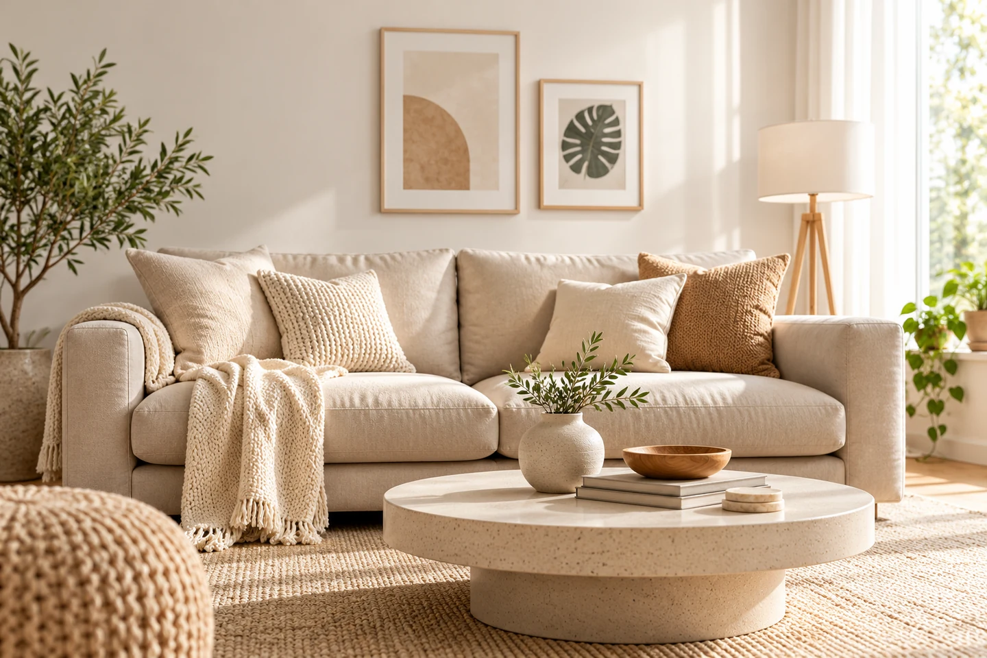 A bright, inviting living room